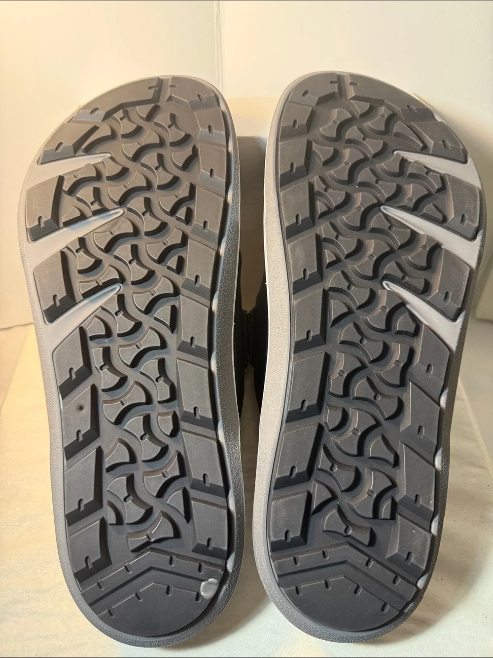 Birkenstock Two-Strap Slide Sandals in Black and Blue